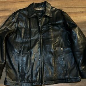 Mark New York Men's Black Leather Jacket size L